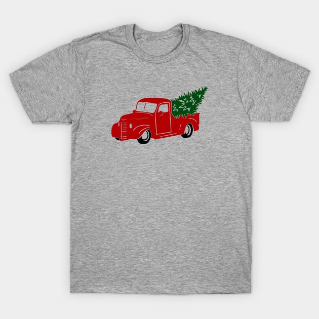 Christmas Tree Truck T-Shirt by Likeable Design